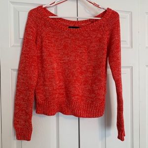 Heather Red (Semi-Cropped) Sweater